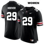 Women's NCAA Ohio State Buckeyes Zach Hoover #29 College Stitched Authentic Nike White Number Black Football Jersey XL20M22PL